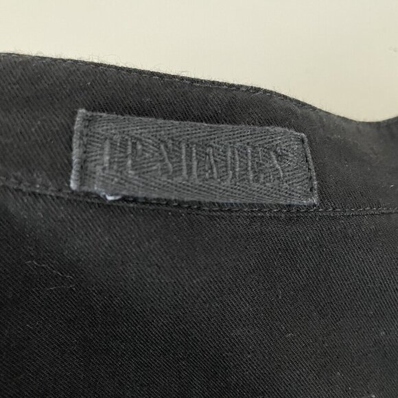 CP SHADES Black Wool Blend Popover Mini / Midi Dress S Lagenlook Casual Coastal - Picture 3 of 10